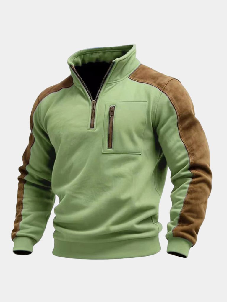 Urban Explorer High Collar Quarter Zip Pullover | Savile & Co.