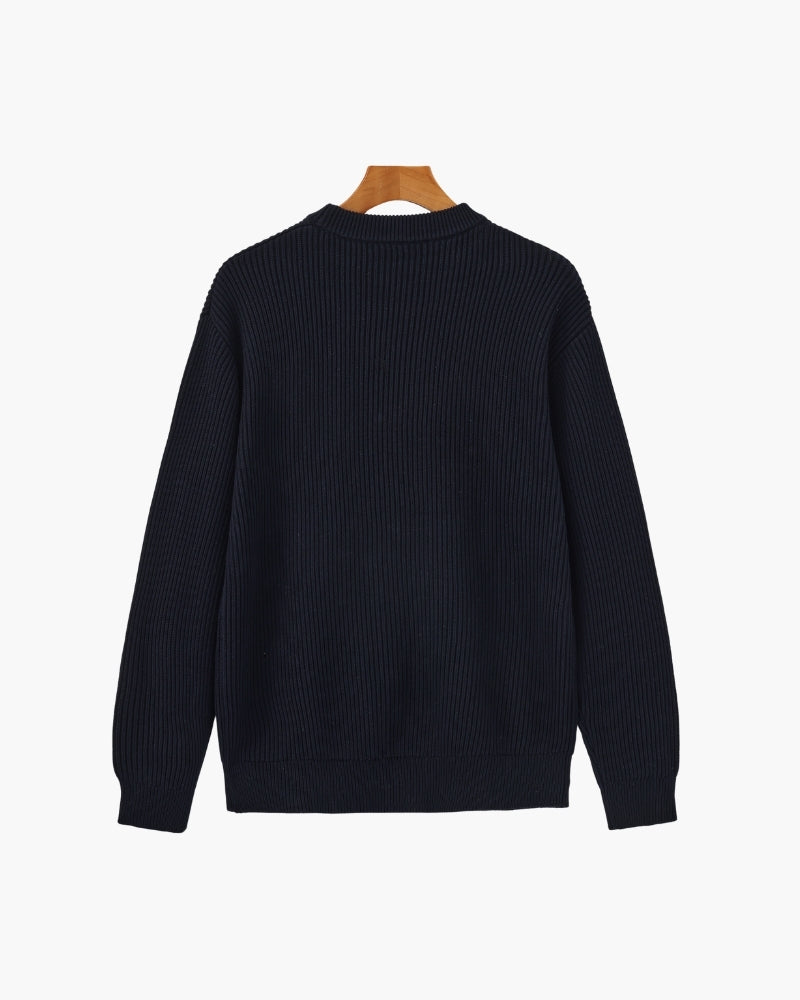 Rib Knit Crewneck | Savile & Co.