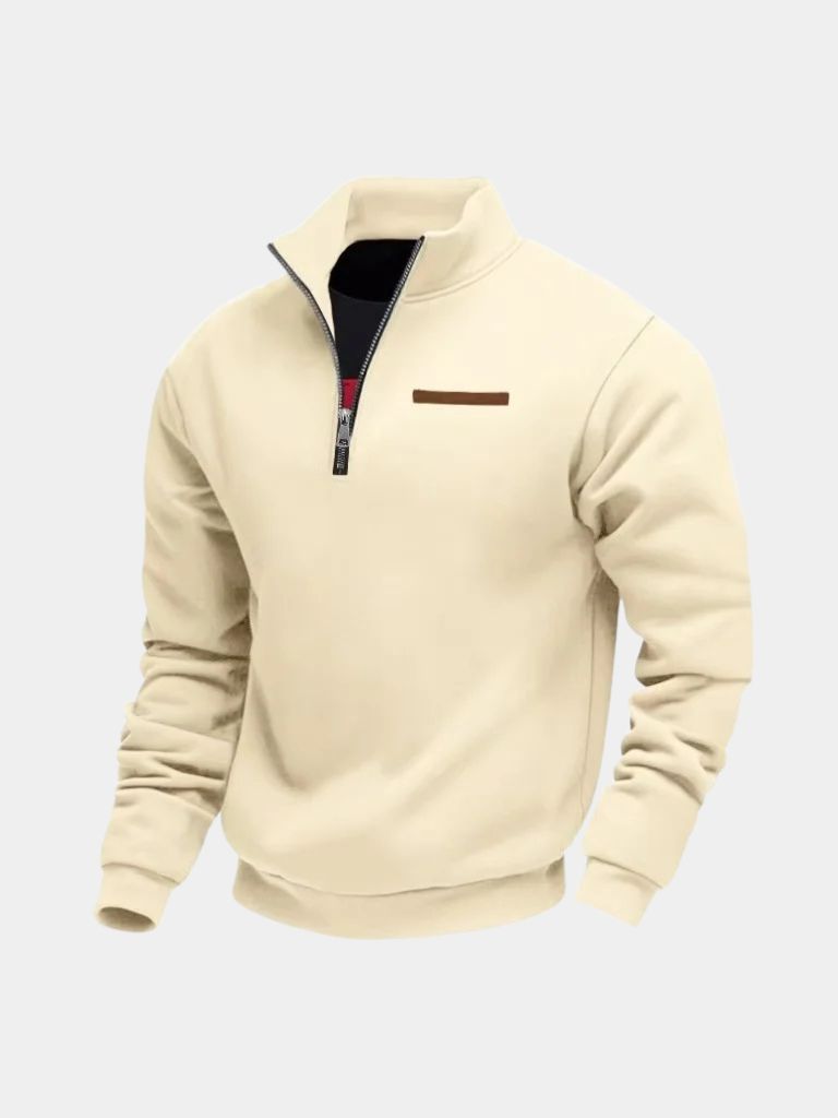 Slate Urban High Collar Pullover | Savile & Co.