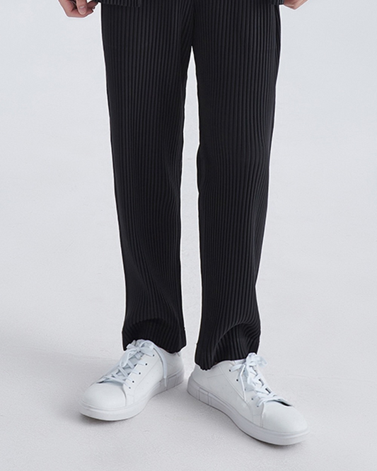 Ribbed Cotton Pantalon | Savile & Co.