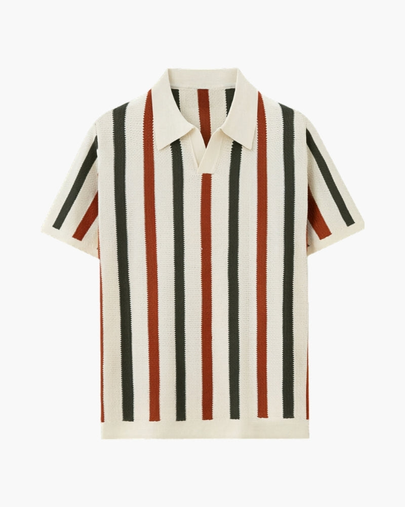 Resort Knit Stripe Polo | Savile & Co.
