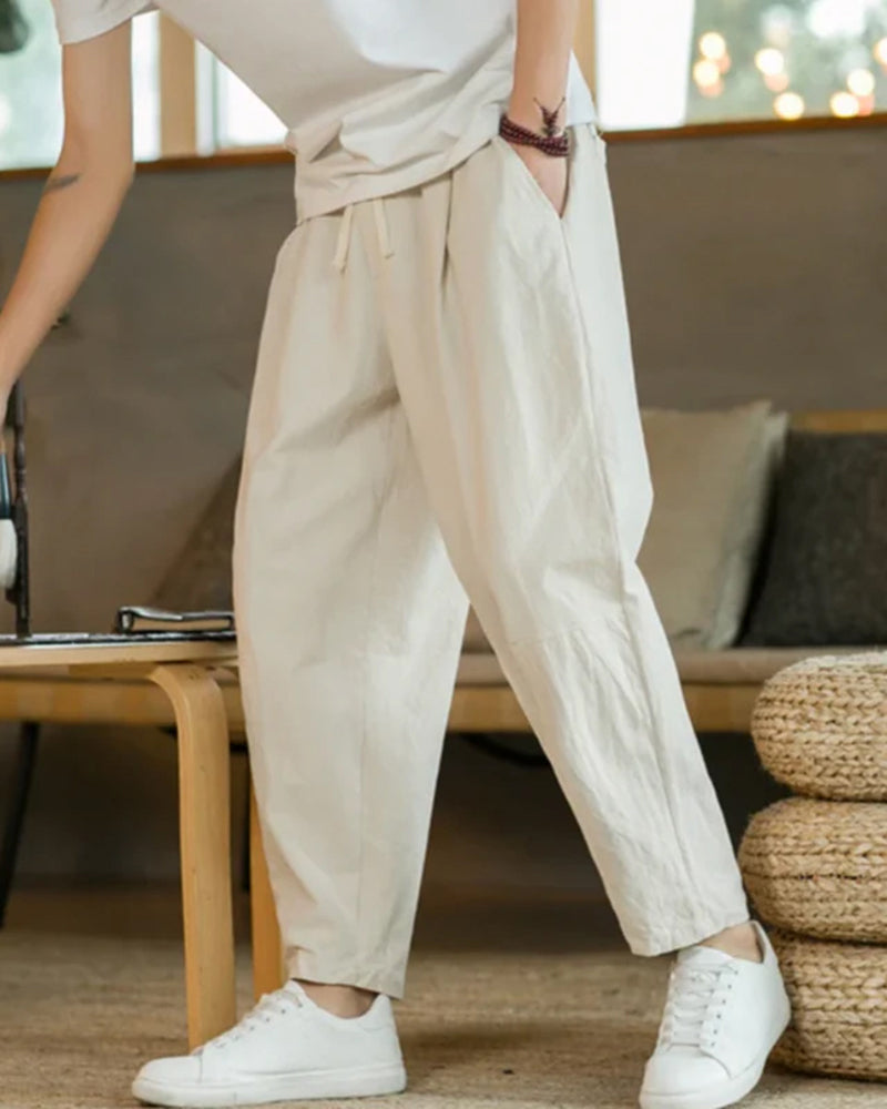 Cancun Cotton Pantalon | Savile & Co.