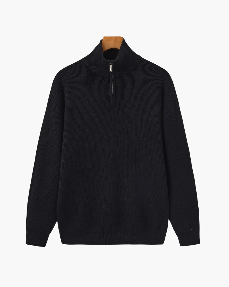 Refined Half-Zip Knit Pullover | Savile & Co.