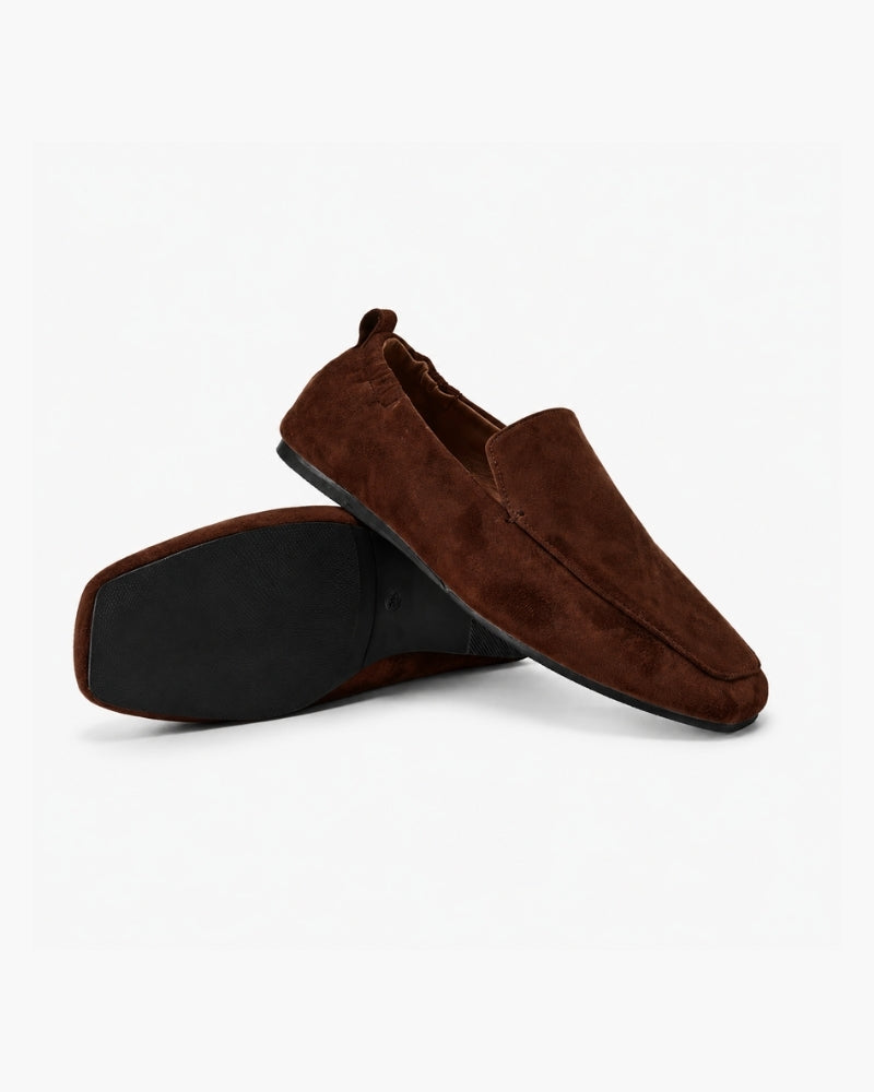 Premium Brown Suede Loafers | Savile & Co.