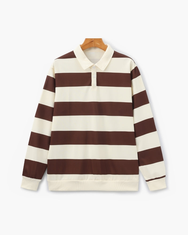 Vintage Stripe Rugby Polo | Savile & Co.