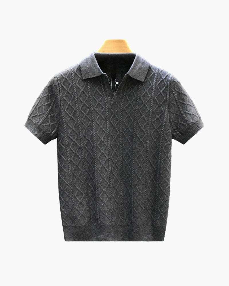 Signature Textured Knit Polo | Savile & Co.