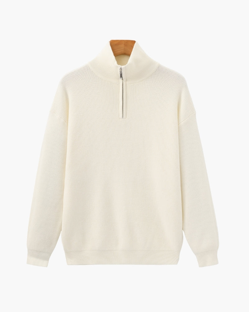 Refined Half-Zip Knit Pullover - Savile & Co.