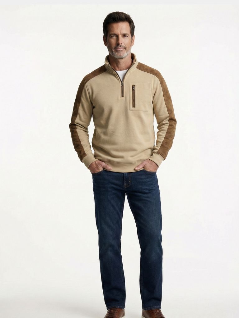 Urban Explorer High Collar Quarter Zip Pullover | Savile & Co.