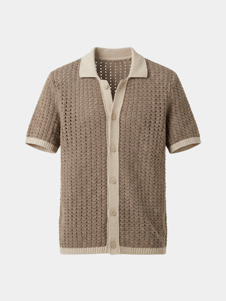 Structured Panel Resort Shirt | Savile & Co.