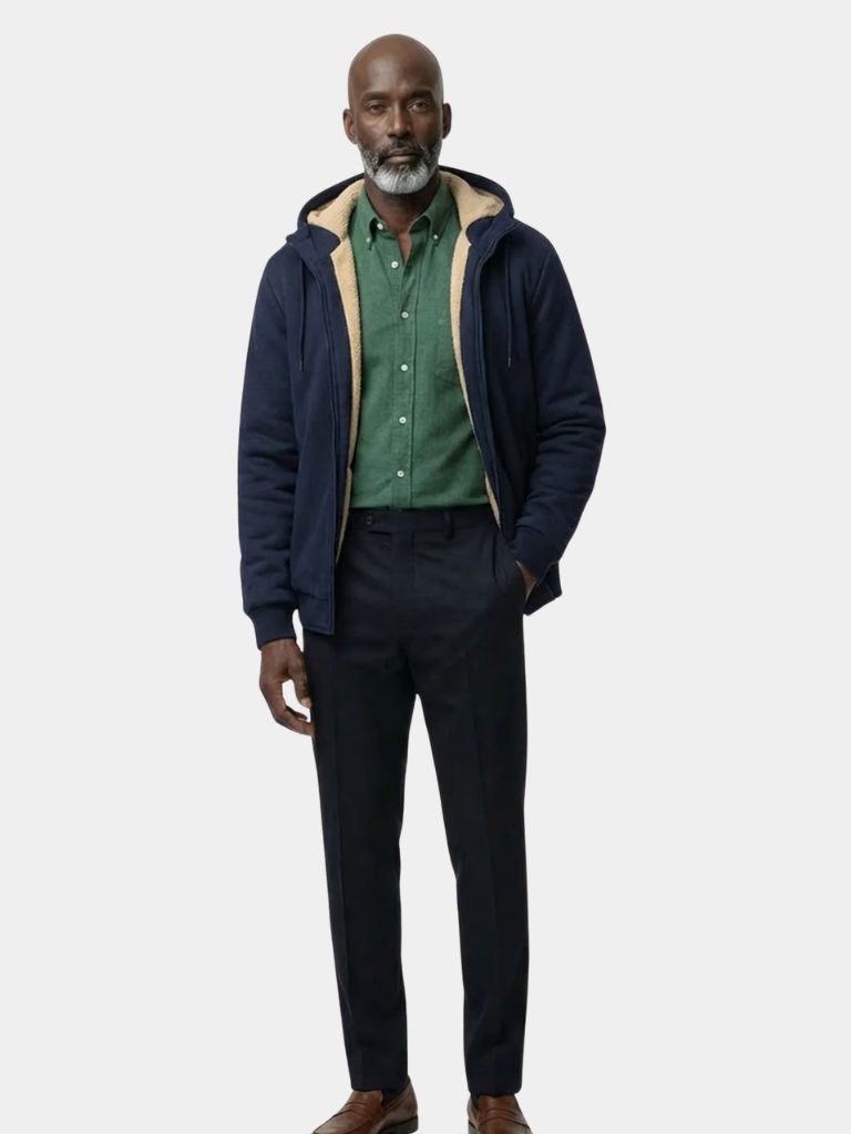 Winter Core Sherpa Hoodie Jacket | Savile & Co.