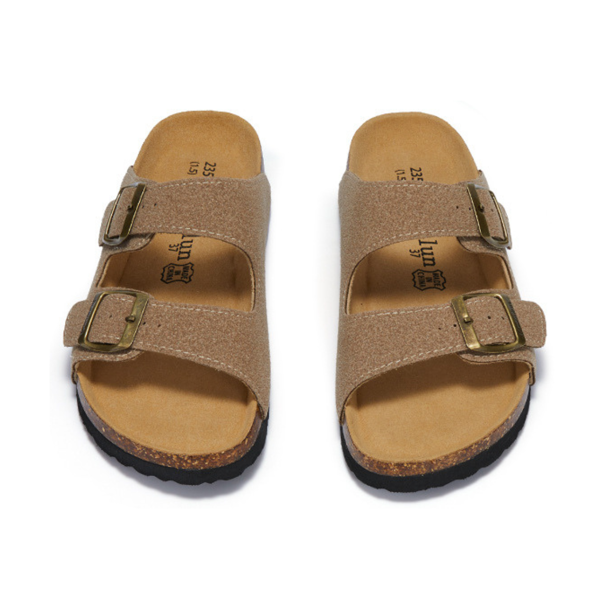 Suede Birken Sandal - Sand | Savile & Co.