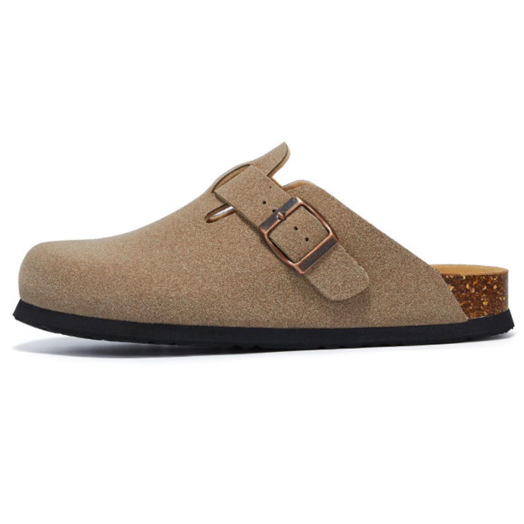 Pucon Suede Clog - Sand | Savile & Co.