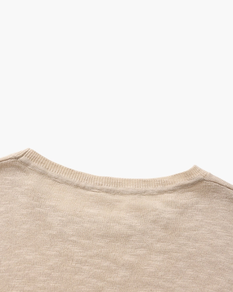 Linen Cotton Essential Crewneck | Savile & Co.