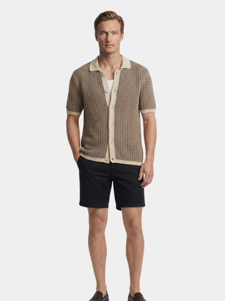 Structured Panel Resort Shirt | Savile & Co.