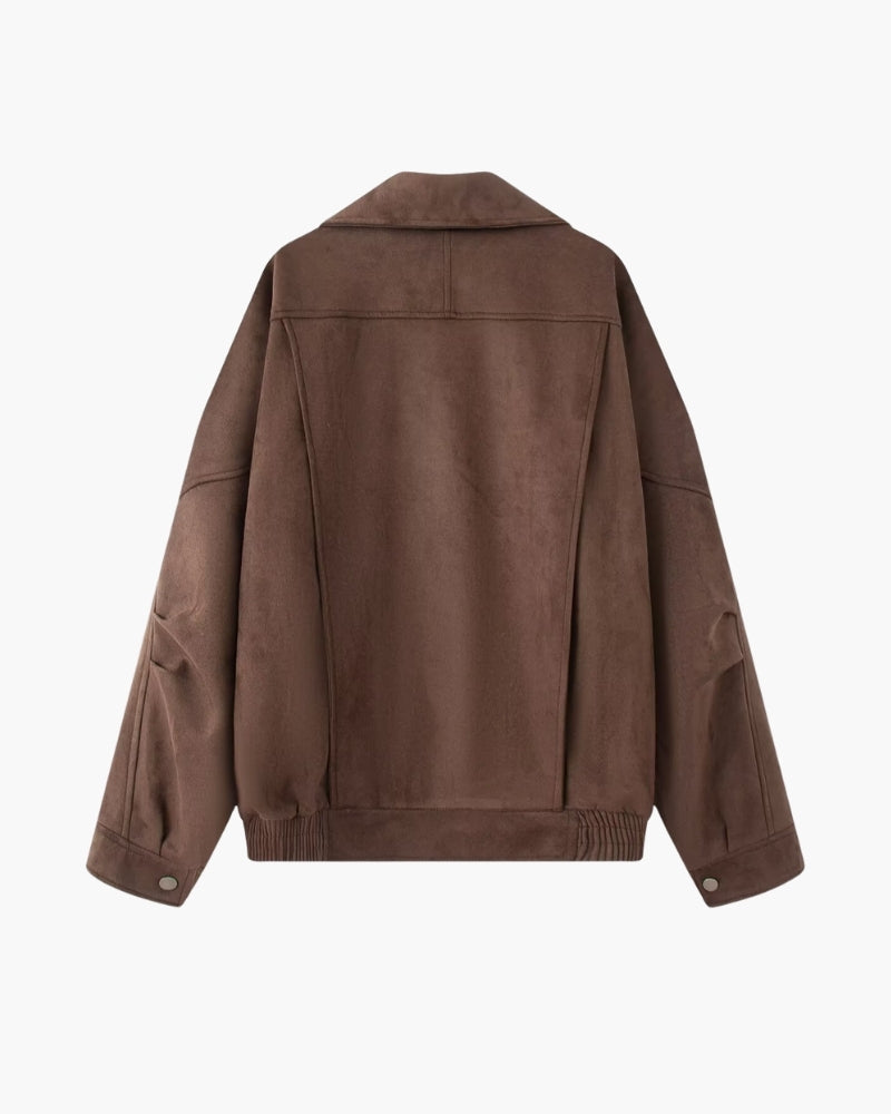 Vintage Suede Drape Jacket | Savile & Co.