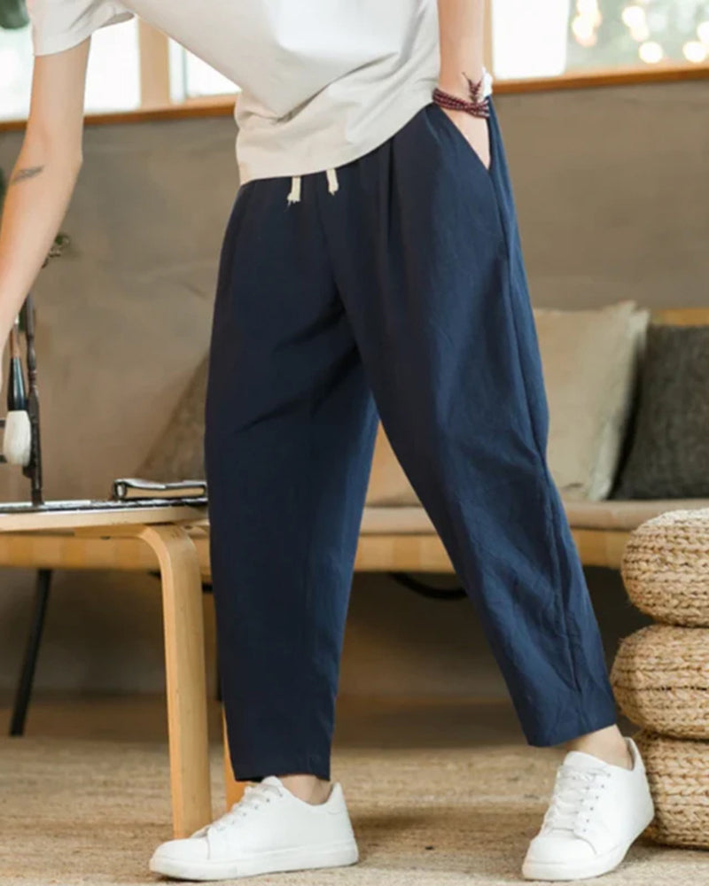 Cancun Cotton Pantalon | Savile & Co.