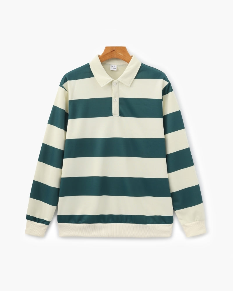 Vintage Stripe Rugby Polo | Savile & Co.