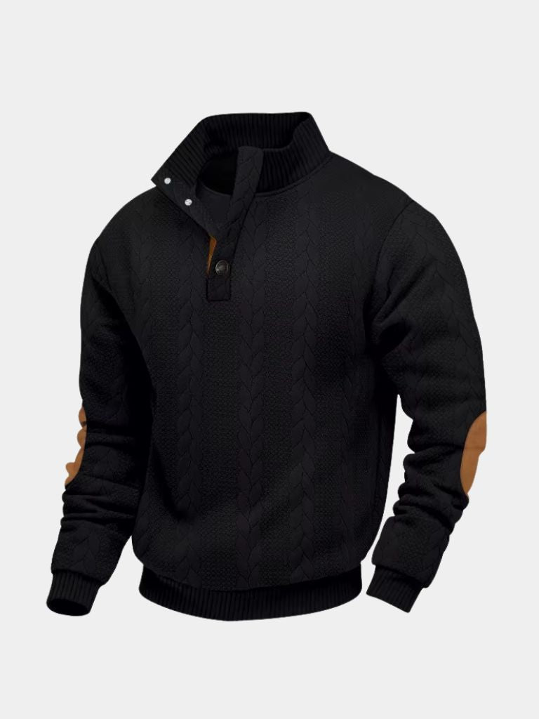 Timberline Long Collar Knit Sweater | Savile & Co.