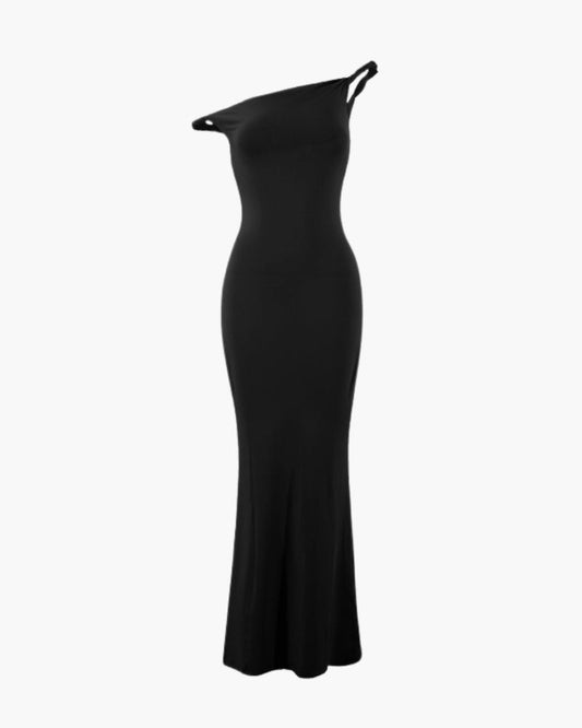 One-Shoulder Bodycon Long Dress | Savile & Co.