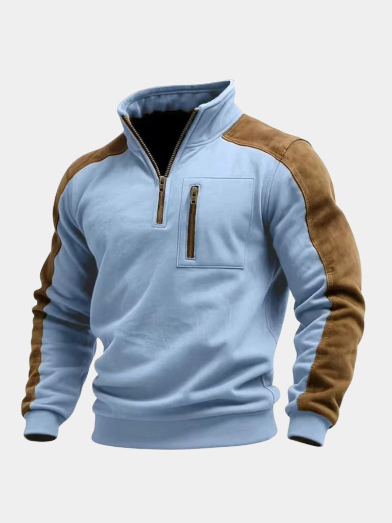 Urban Explorer High Collar Quarter Zip Pullover | Savile & Co.