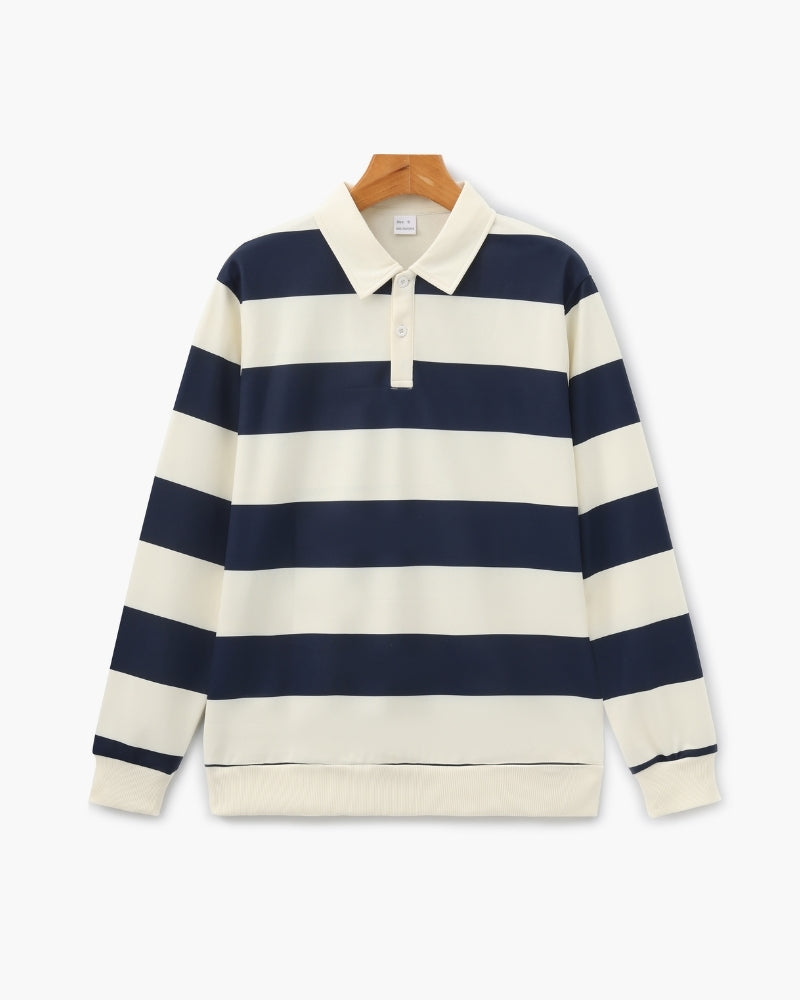 Vintage Stripe Rugby Polo | Savile & Co.