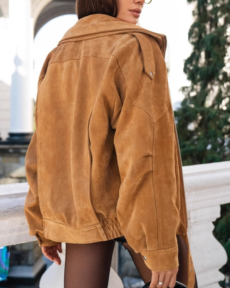 Vintage Suede Drape Jacket | Savile & Co.