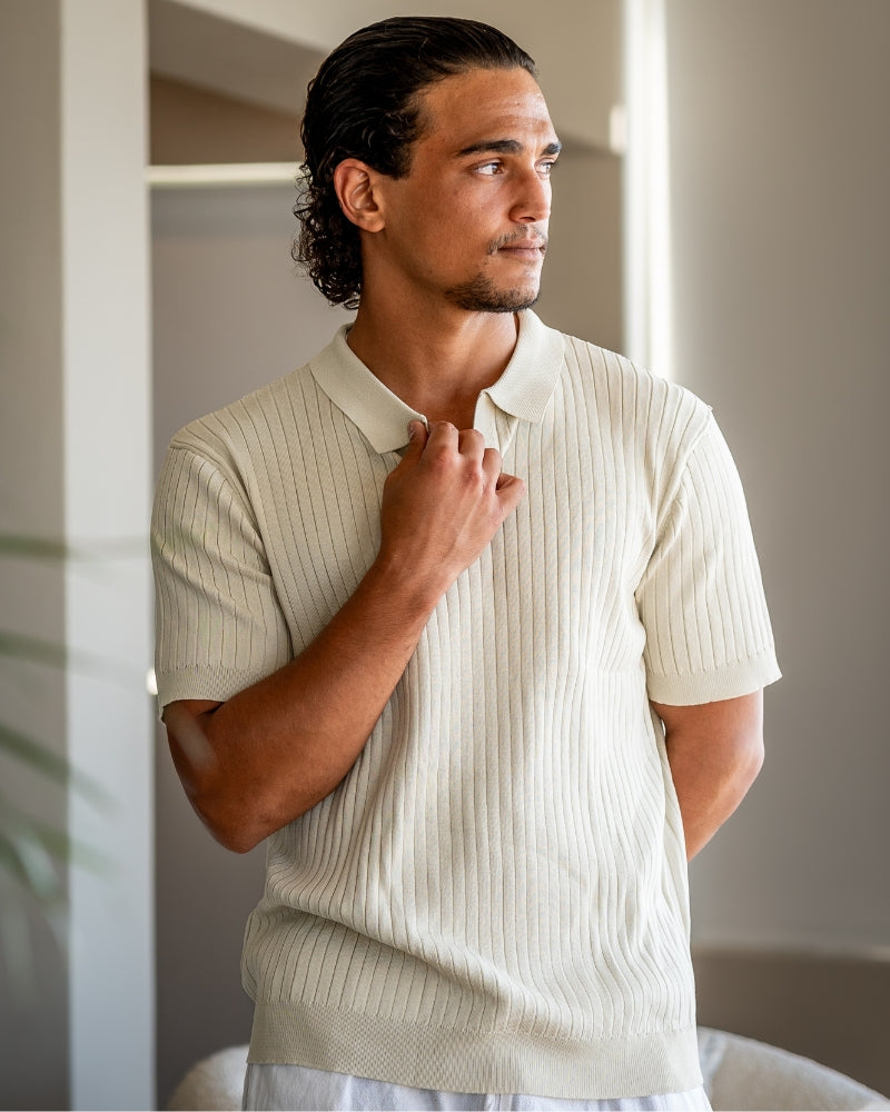 Premium Ribbed Polo | Savile & Co.