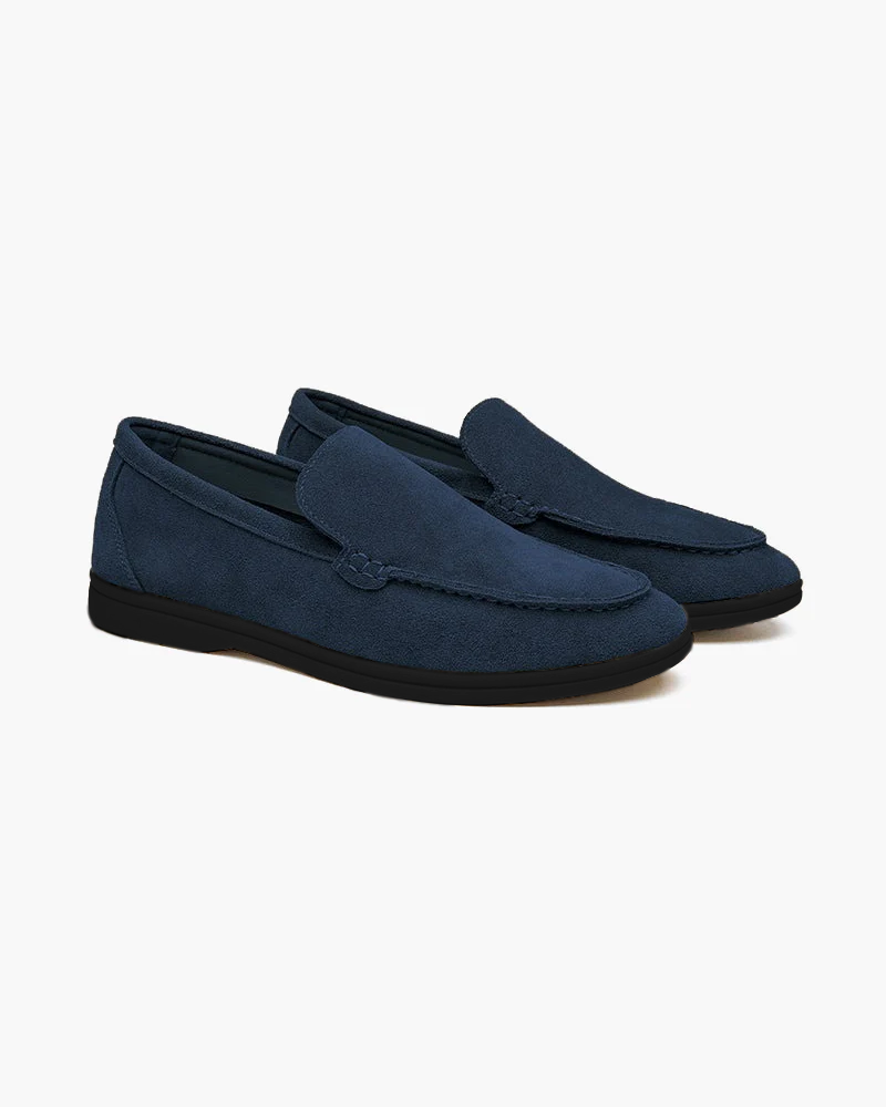 Premium Suede Loafers - Black Soles | Savile & Co.