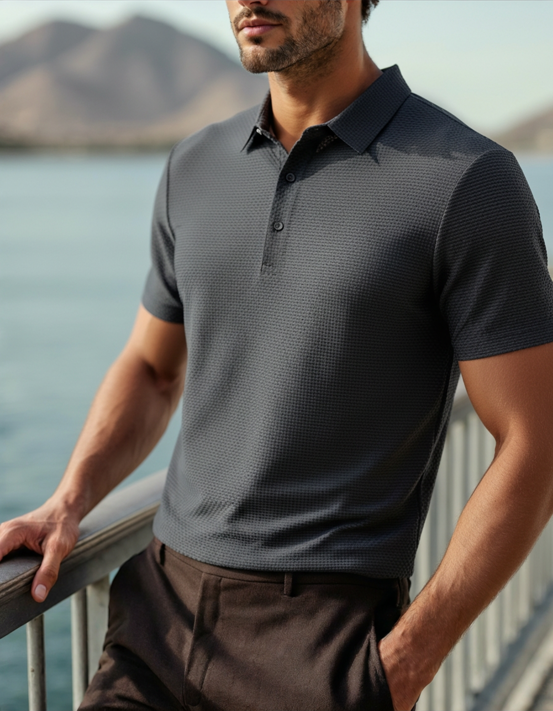 Prestigio Silk Polo (Anti-Wrinkle) | Savile & Co.