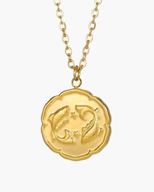 Zodiac Sign Necklace - Gold | Savile & Co.