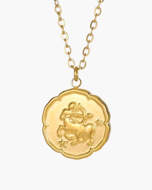 Zodiac Sign Necklace - Gold | Savile & Co.