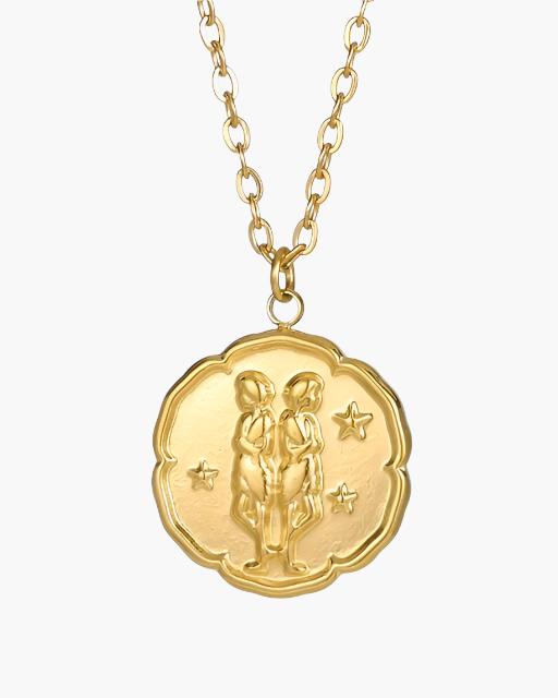 Zodiac Sign Necklace - Gold | Savile & Co.