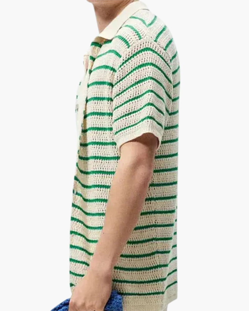 Marbella - Knitted Button Shirt | Savile & Co.