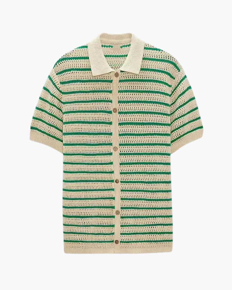 Marbella - Knitted Button Shirt | Savile & Co.