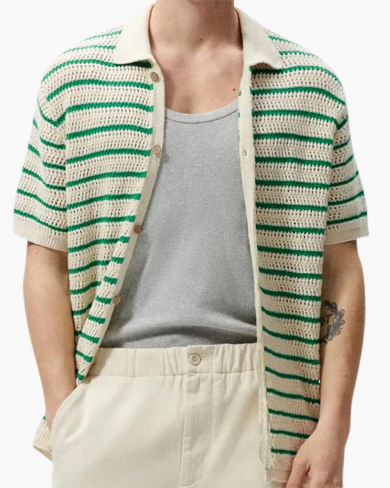 Marbella - Knitted Button Shirt | Savile & Co.