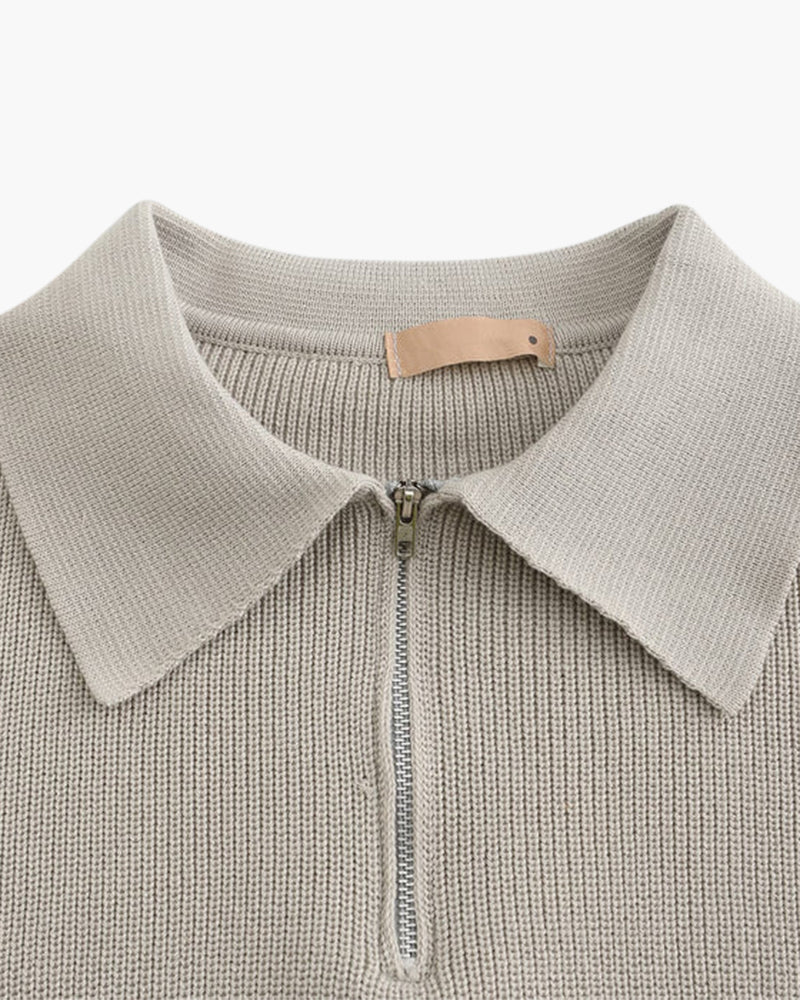 Cesare Half Zip Sweater | Savile & Co.