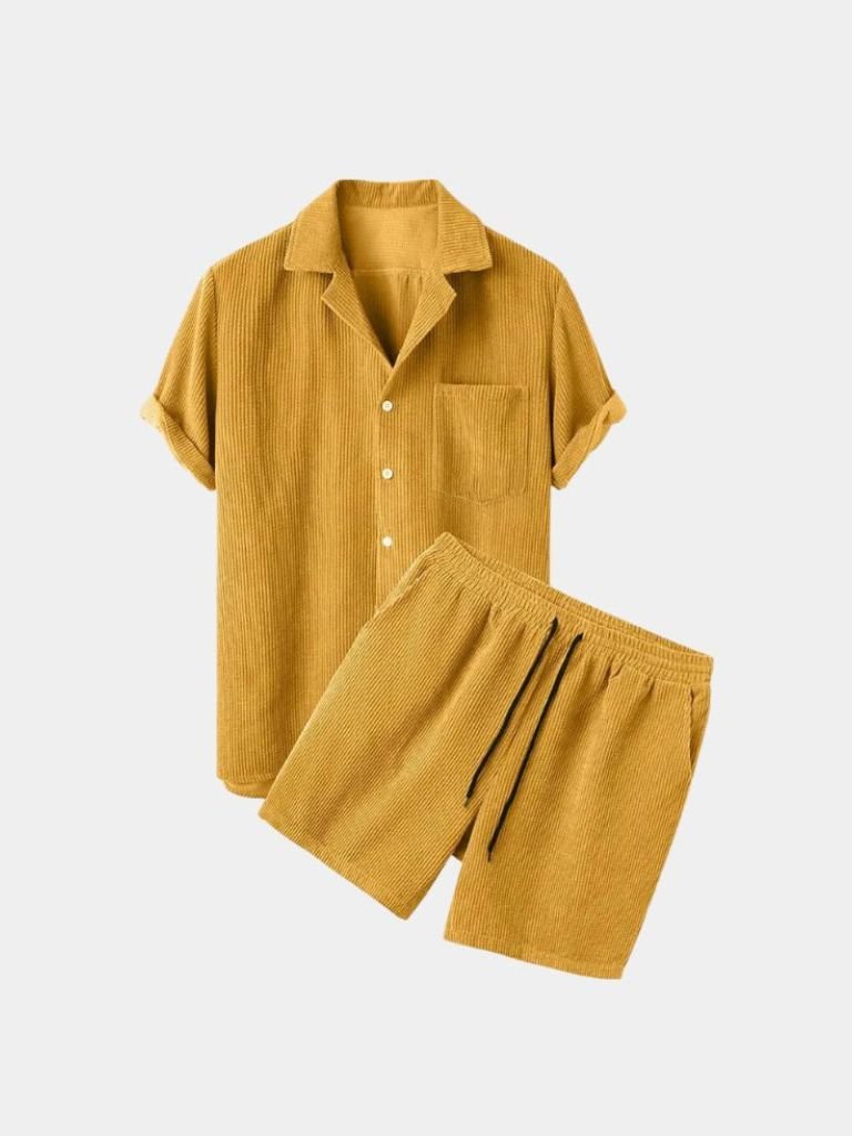 Summer Corduroy Set Shorts and Shirt | Savile & Co.