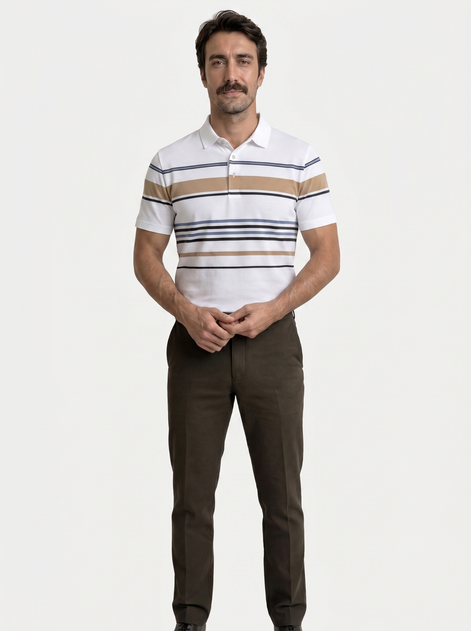 Sunset Stripe Polo | Savile & Co.
