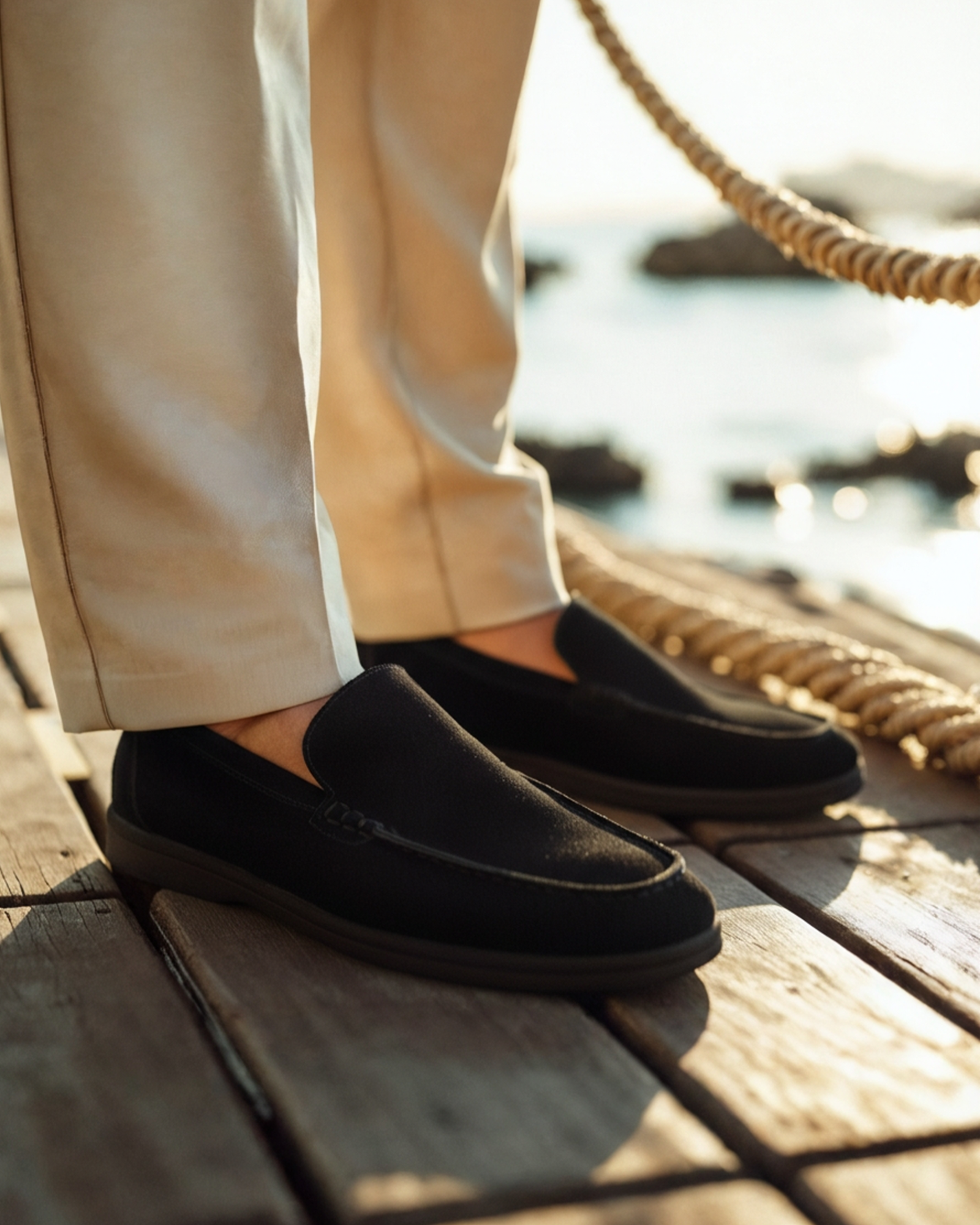 Premium Suede Loafers - Black Soles | Savile & Co.