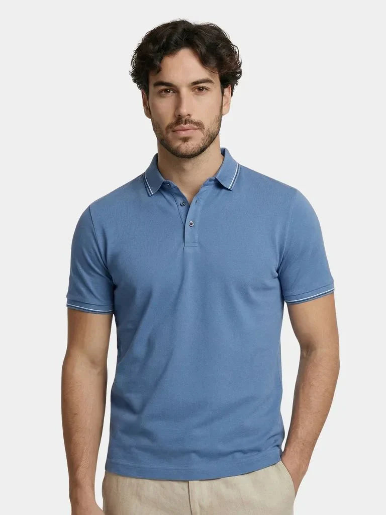 Azure Classic Polo | Savile & Co.