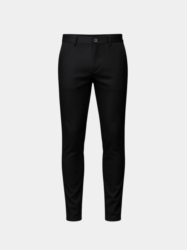 Bamboo Fiber Minimalist Straight Trousers | Savile & Co.