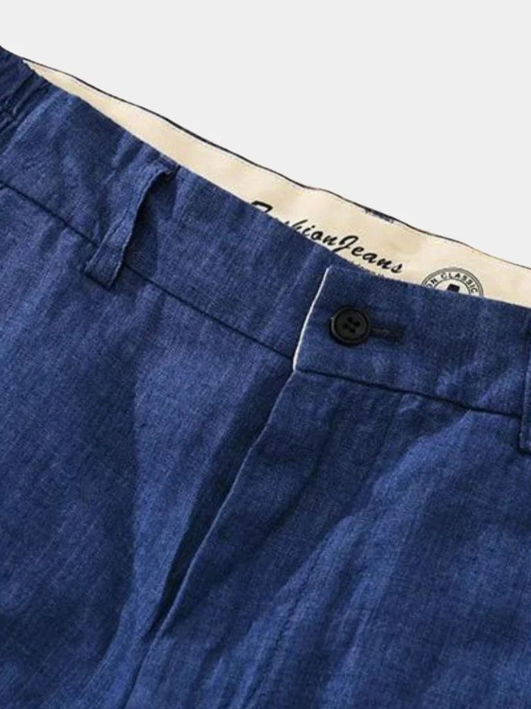 Bleu Horizon Linen Shorts | Savile & Co.