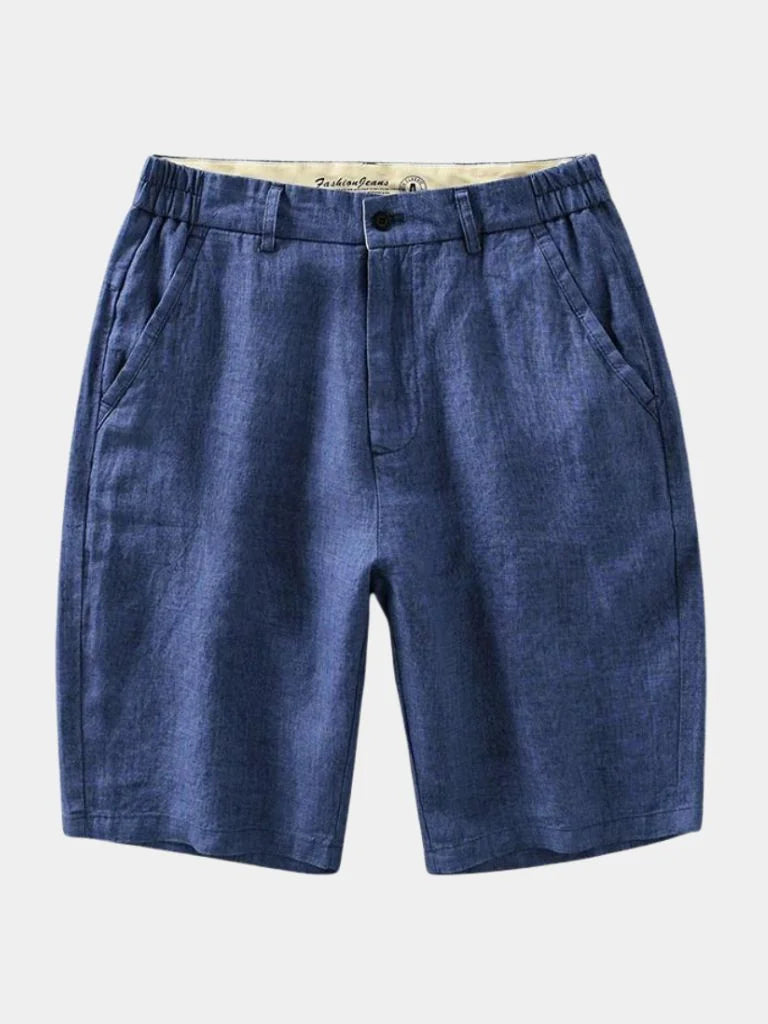 Bleu Horizon Linen Shorts | Savile & Co.