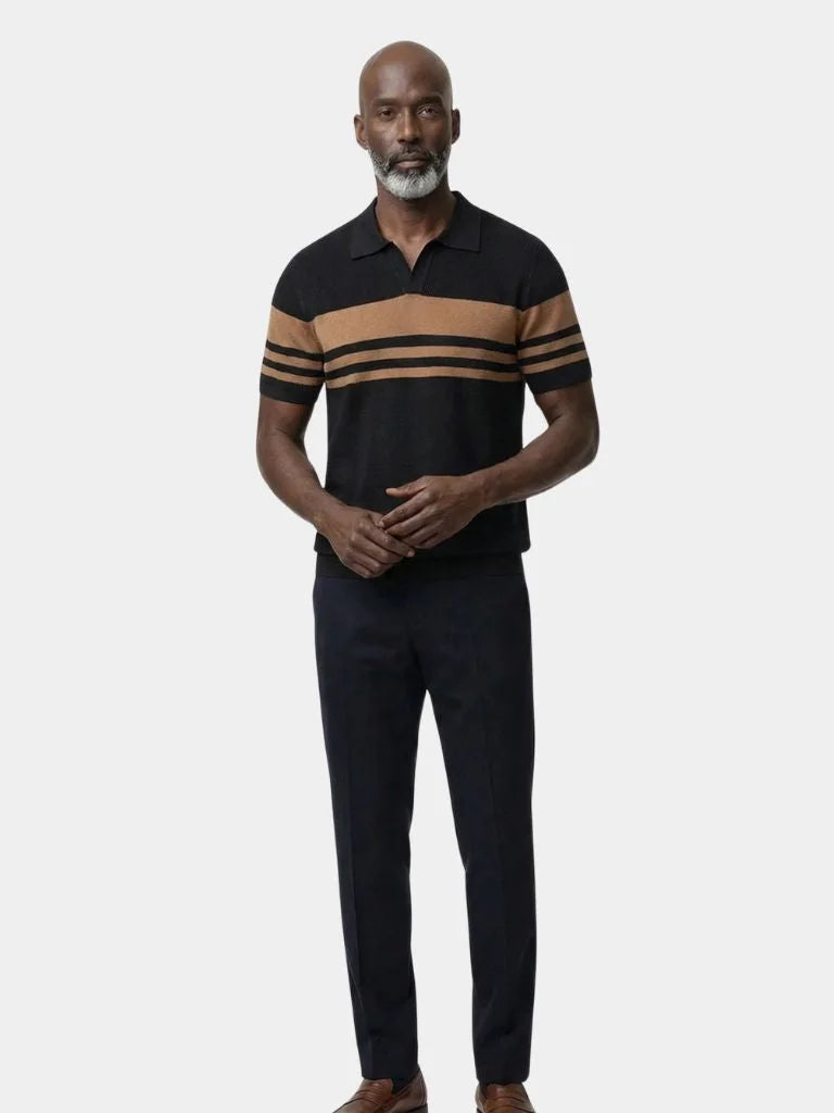 Caramel Lineage Polo | Savile & Co.