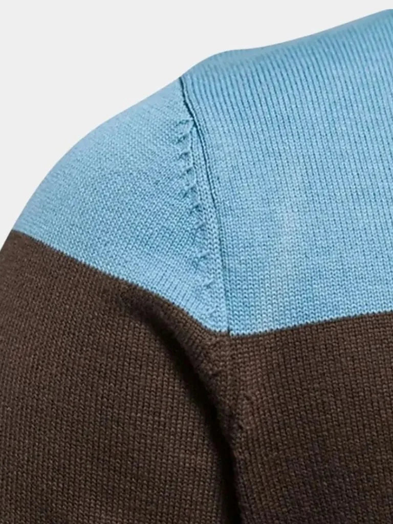 Cardigan Sweater Zipper Standing Collar Knitwear | Savile & Co.