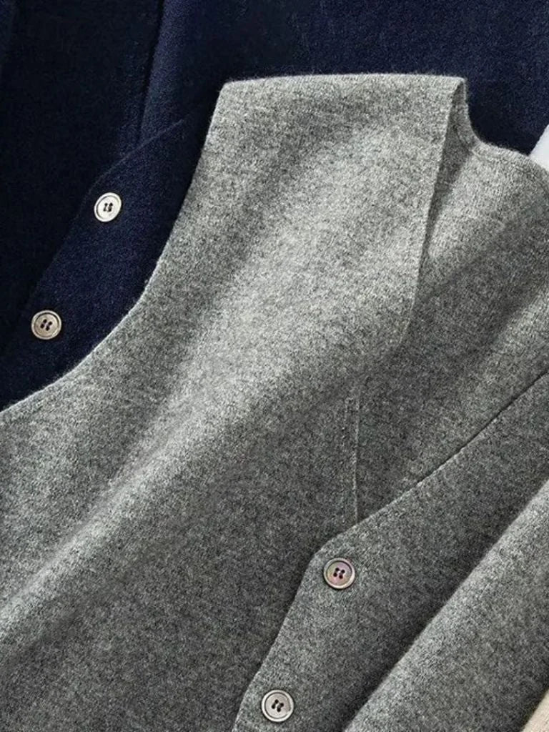Cashmere Cardigan Vest | Savile & Co.