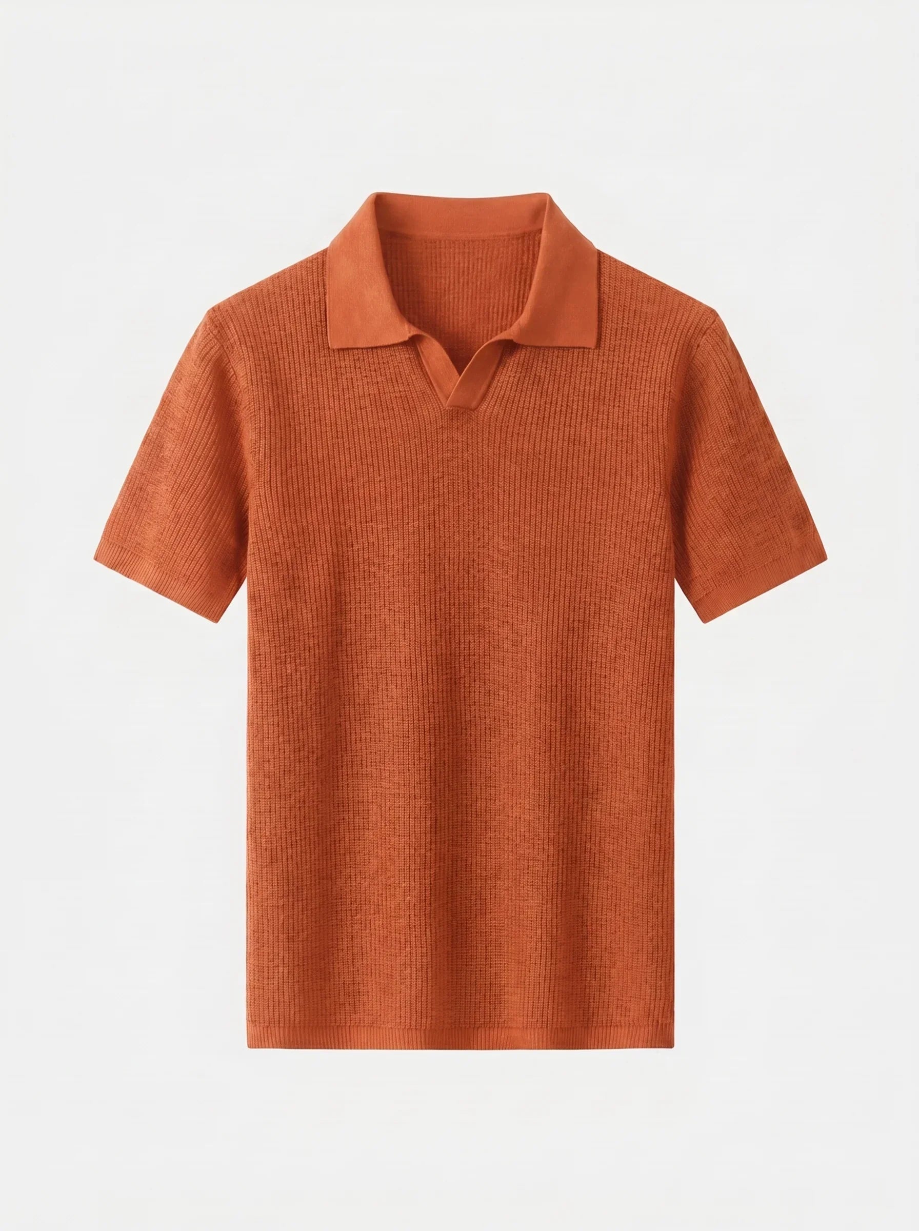 Casual Buttonless Knit Polo Shirt | Savile & Co.