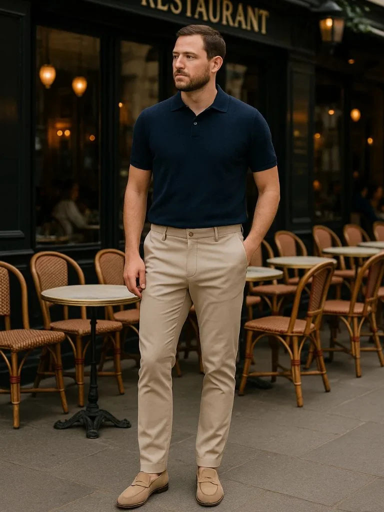 Casual Slim Fit Trousers | Savile & Co.