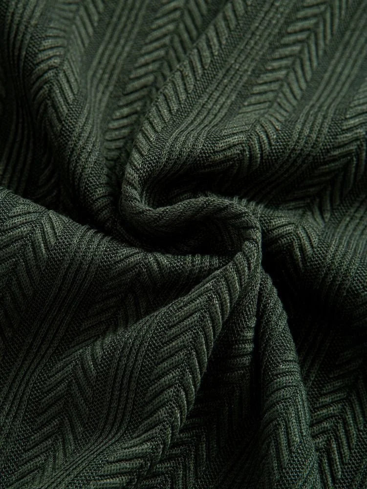 Cavalière Textured Quarter Zip Polo | Savile & Co.