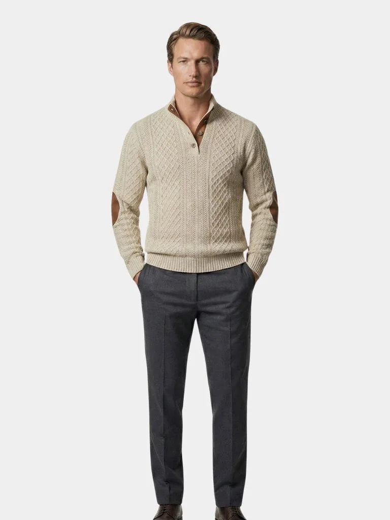 Classic High Collar Pullover | Savile & Co.